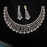 NECKLACE necklace 727 DIAMOND DUAL PLATING DIAMOND LOOK