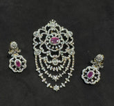 PENDANT SET CHAINS pendant 204 DIAMOND RUBY