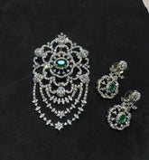 PENDANT SET CHAINS pendant 204 DIAMOND EMERALD