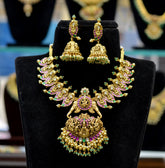 NECKLACE Necklace 663 NAKSHI KEMPU GOLDEN