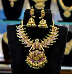 NECKLACE Necklace 663 NAKSHI KEMPU GOLDEN