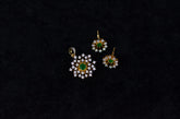 PENDANT SET / LOCKETS PS031 DIAMOND EMERALD