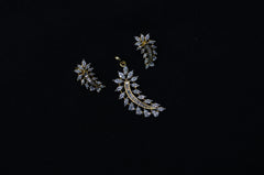 PENDANT SET / LOCKETS pendant set 255 DIAMOND DUAL PLATING DIAMOND LOOK