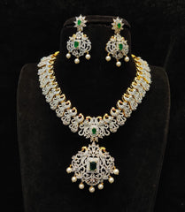 NECKLACE necklace 016 DIAMOND EMERALD