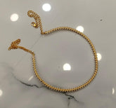 DORI AND CHAINS Hasli003 GOLDEN STONE small