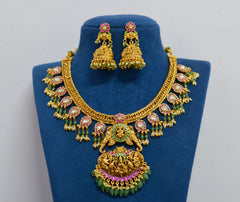 NECKLACE Jalebi 8 KUNDAN MULTI COLOR