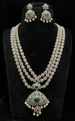 NECKLACE NE515 DIAMOND EMERALD layers
