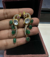 Earring Earrings 268 MOZONITE EMERALD