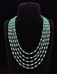 BEADS MALA AND CHAINS POTH AND BEADS 029 EMERALD 18-20