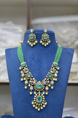 NECKLACE Nk041 VICKTORIAN MINT GREEN Mozonite