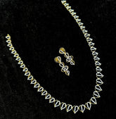 NECKLACE necklace 668 DIAMOND DUAL PLATING DIAMOND LOOK