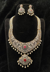 NECKLACE Long necklace 018 - NE018 DIAMOND RUBY