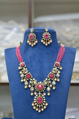 NECKLACE Nk041 VICKTORIAN RUBY Mozonite