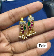 ACCESSORIES 3 stone mango bagudi KUNDAN Small