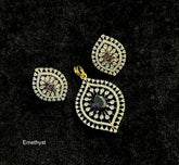 PENDANT SET CHAINS pendant set 178 DIAMOND EMETHYST PURPLE