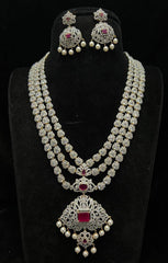 NECKLACE NE515 DIAMOND RUBY layers