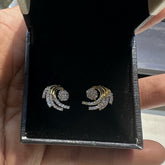 Earring Eartops 153 DIAMOND DUAL PLATING DIAMOND LOOK