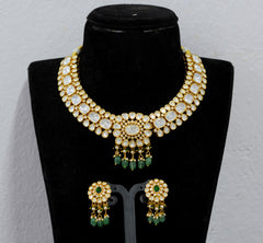 JADAU JADAU NECKLACE 032 MOZONITE WHITE