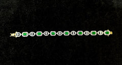 BRACELET/BANGLE BG035 EMERALD 2 '6 Openable Bangle