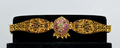 Kempu Golden Vaddanam Waist Belt — 1 Gram Gold Plated South Indian Imitation Jewellery