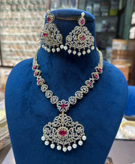 NECKLACE necklace 048 DIAMOND RUBY