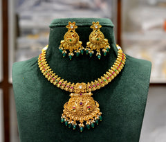 NECKLACE nk422 NAKSHI ANTQIUE MULTI COLOR