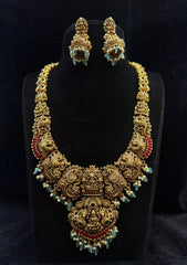 NECKLACE Long necklace 077 - NE077 NAKSHI ANTQIUE MINT GREEN