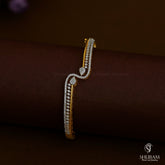 BRACELET/BANGLE Bracelet 023 DUAL PLATING DIAMOND LOOK Openable