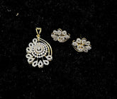 PENDANT SET CHAINS pendant set 018 DIAMOND WHITE
