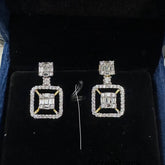 Earring eartops 133 DIAMOND DUAL PLATING DIAMOND LOOK