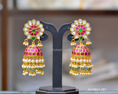 JADAU BRIDAL JHUMKA 057 JADAU MULTI COLOR