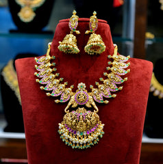 NECKLACE Necklace 663 NAKSHI KEMPU EMERALD