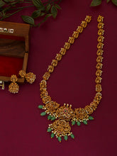 NECKLACE Long Necklace 790 - NE790 NAKSHI ANTQIUE EMERALD