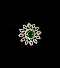 FINGERRING FINGERRING003 DIAMOND EMERALD