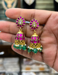 Earring Earrings 104 JADAU RUBY