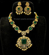 NECKLACE Necklace 563 MOZONITE EMERALD