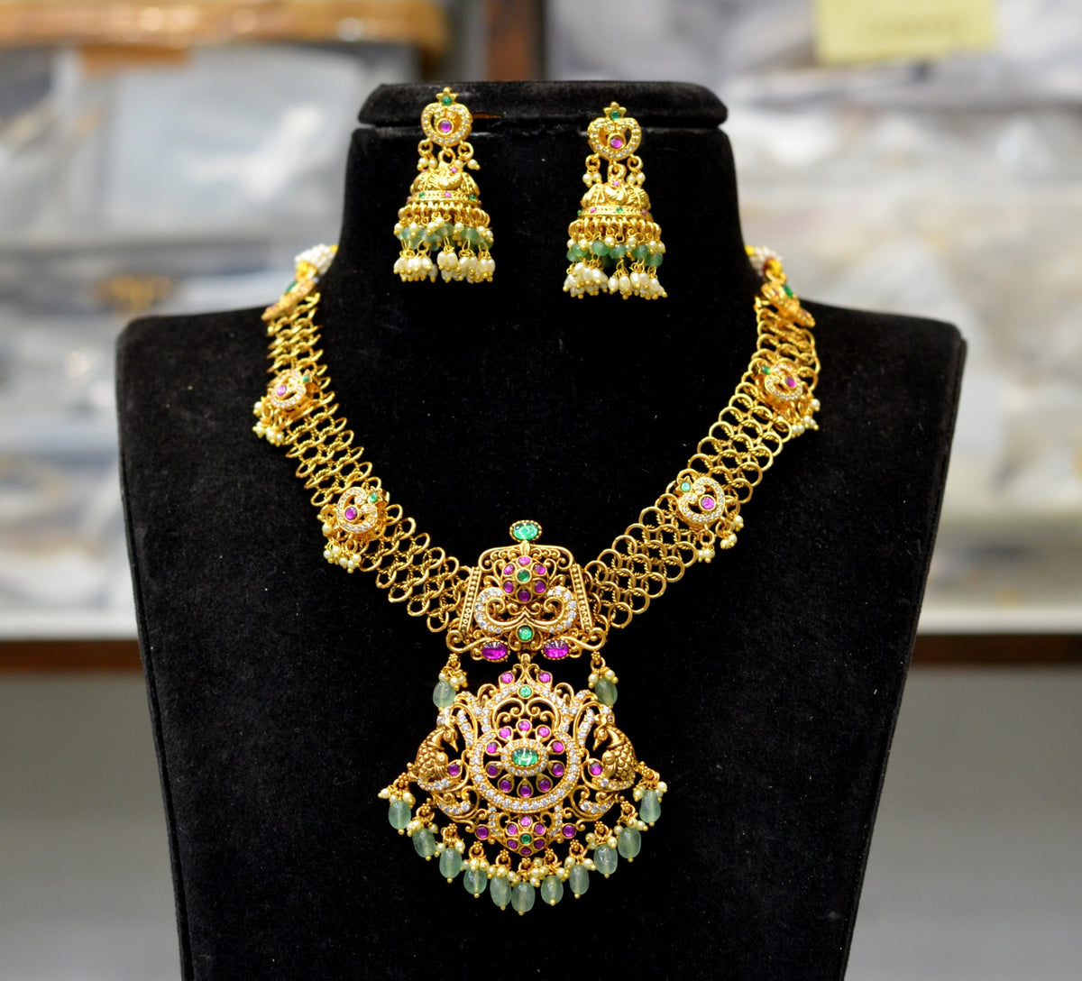 NECKLACE Necklace 214 NAKSHI KEMPU MULTI COLOR