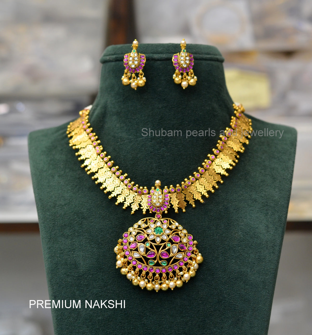 NECKLACE Necklace 722 NAKSHI ANTQIUE MULTI COLOR