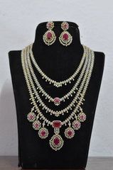 NECKLACE Necklace 406 DIAMOND  RUBY Layers