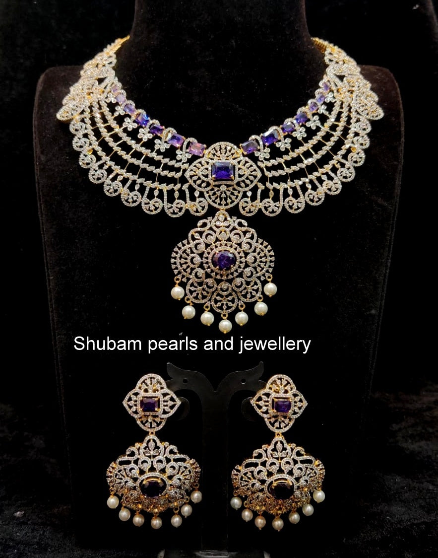 NECKLACE necklace 390 DIAMOND EMETHYST PURPLE