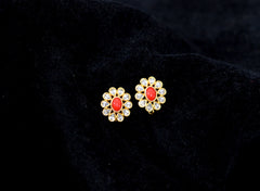 STUDS EARTOPS Eartops 042 CORAL medium