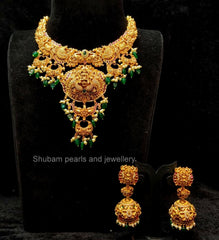 NECKLACE Necklace 385 NAKSHI ANTQIUE EMERALD
