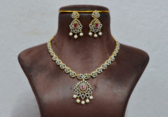 NECKLACE NECKLACE 407 DIAMOND  RUBY