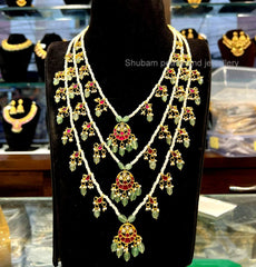 NECKLACE SATHLADA 477 JADAU MULTI COLOR
