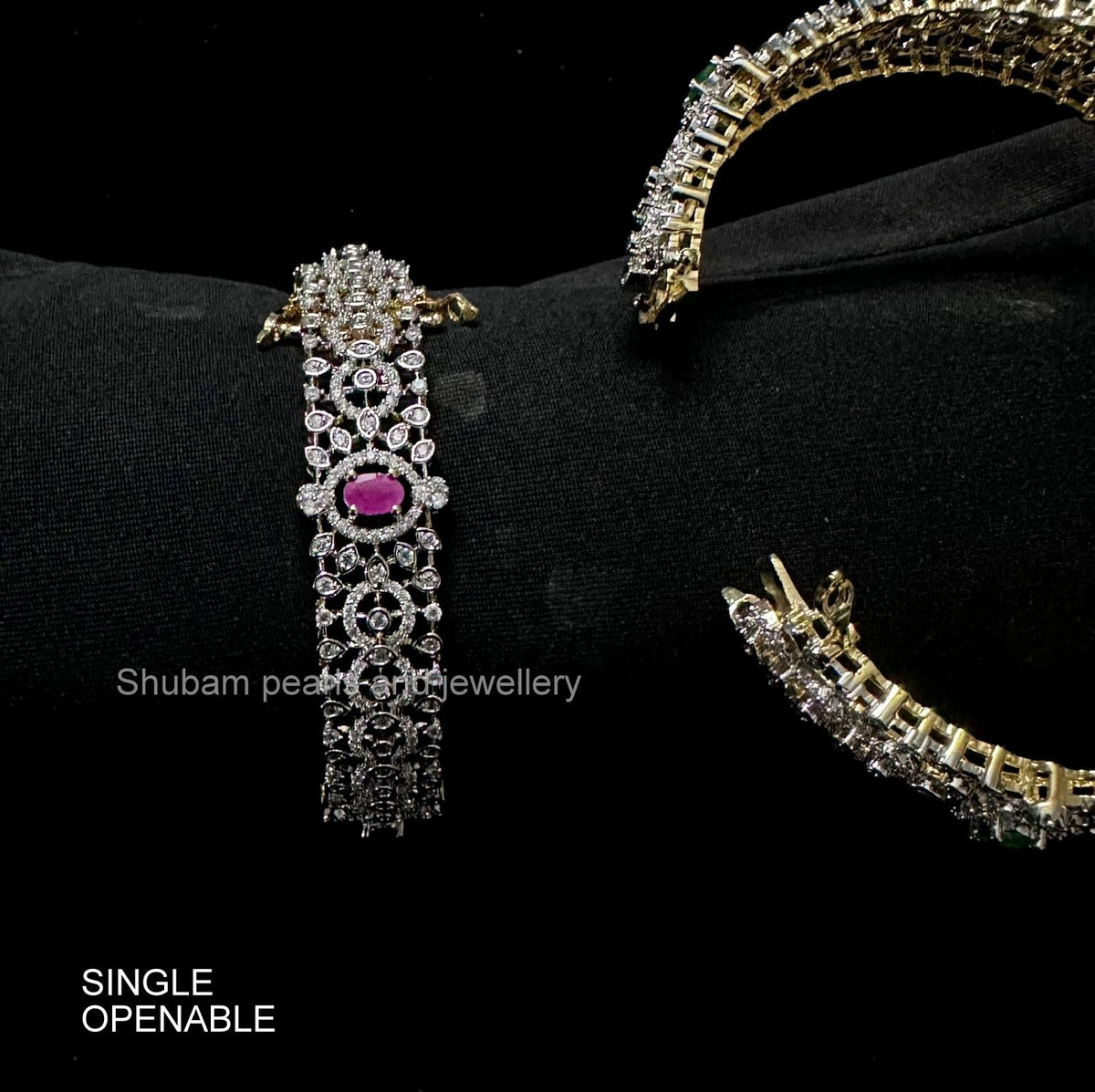 BRACELET/BANGLE Bangles 1123 RUBY Openable