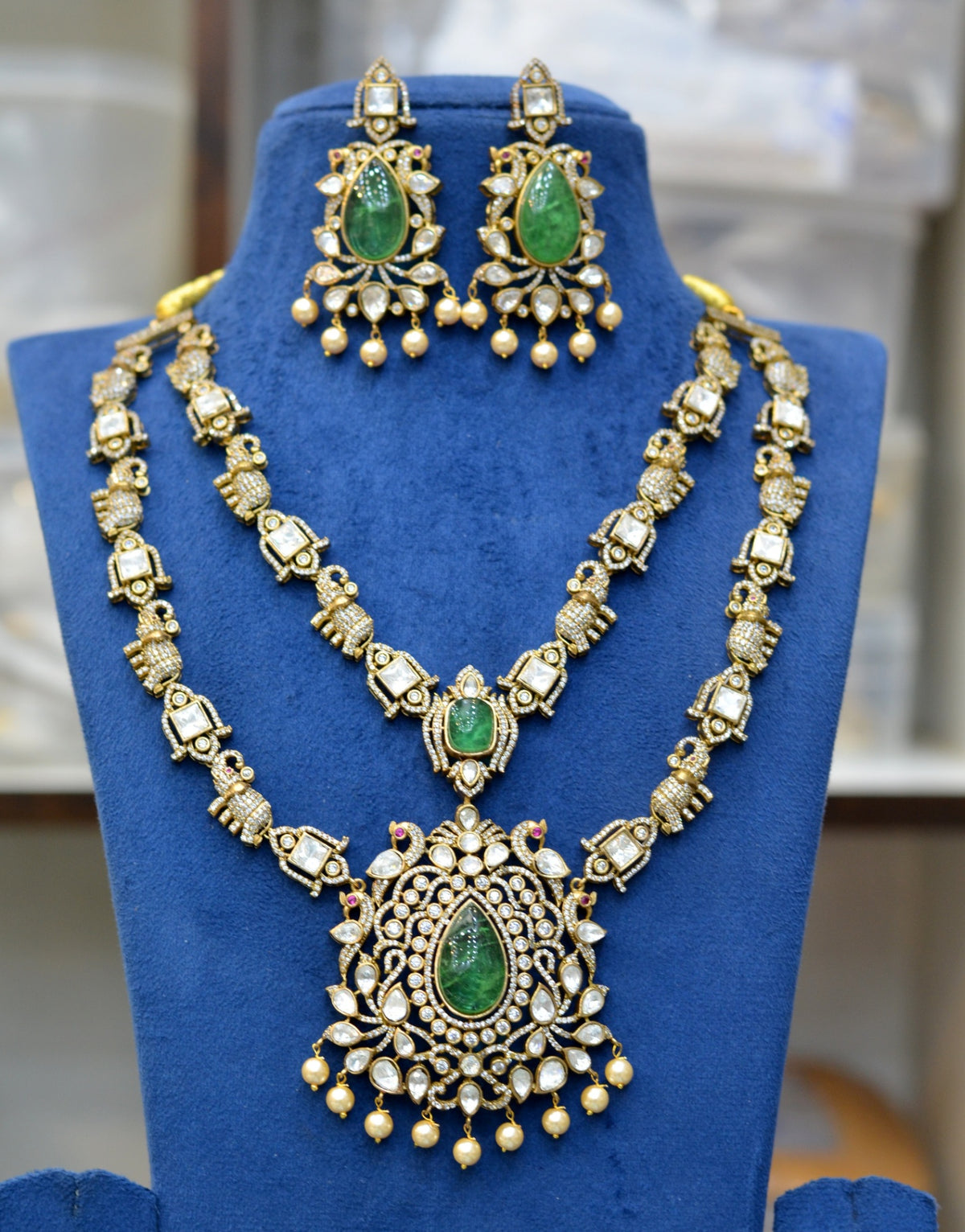 NECKLACE Necklace 821 MOISSANITE EMERALD