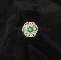 FINGERRING Finger ring 030 DIAMOND EMERALD