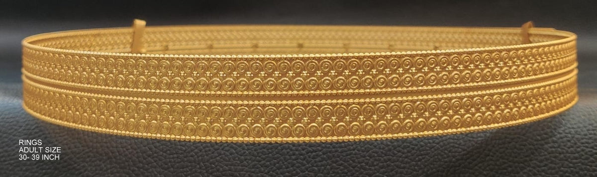 VADDANAM Rings vaddanam 133 - VA133 MATTE NAKSHI matte golden