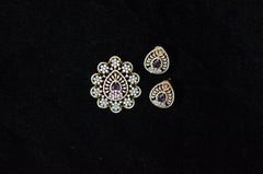 PENDANT SET / LOCKETS Pendant set 203 DIAMOND EMETHYST PURPLE