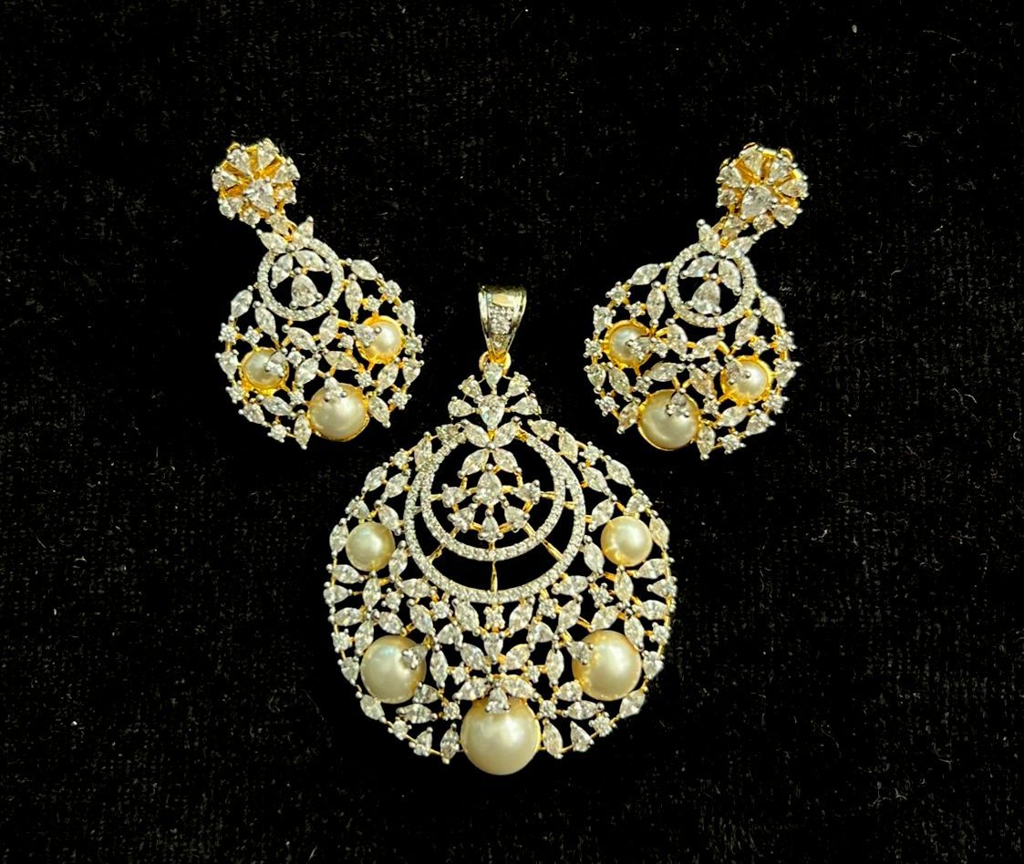 PENDANT SET CHAINS pendant set 175 DIAMOND WHITE
